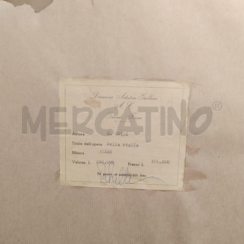 QUADRO G. GUIDI NELLA STALLA CAPRE  | Mercatino dell'Usato Bernareggio 5