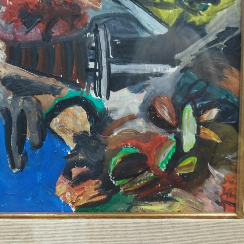 QUADRO GIANNINI CORNICE LEGNO SCURO | Mercatino dell'Usato Bernareggio 4