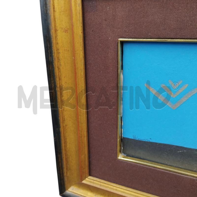 QUADRO GIANNINI DONNA ROSSO BLU CORNICE ORO | Mercatino dell'Usato Bernareggio 5