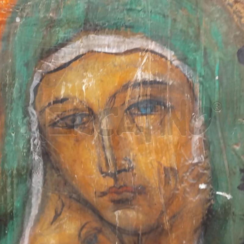 QUADRO MADONNA CON BAMBINO SU TAVOLA  | Mercatino dell'Usato Bernareggio 5