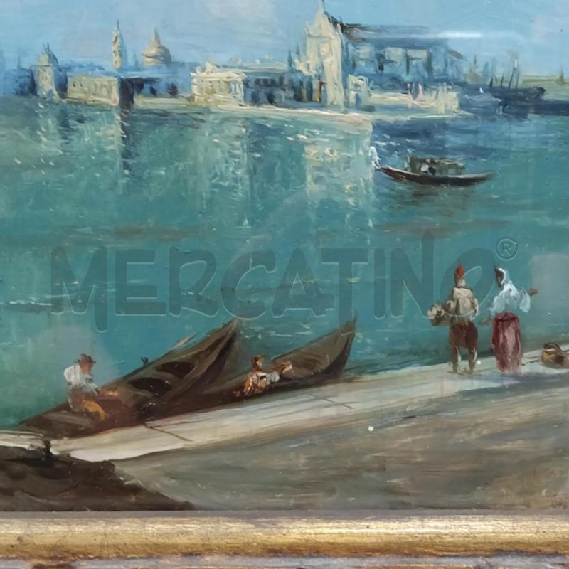 QUADRO MARINA CORNICE DORATA  | Mercatino dell'Usato Bernareggio 5