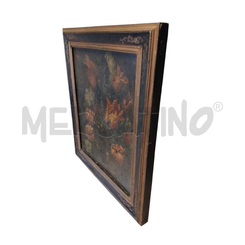 QUADRO NATURA MORTA CORNICE NERO DECORO O | Mercatino dell'Usato Bernareggio 2