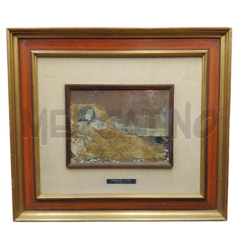 QUADRO SALVATORE FIUME LA SIGNORA | Mercatino dell'Usato Bernareggio 1