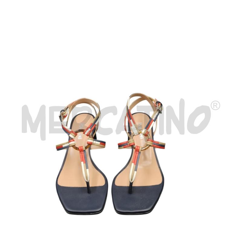 SANDALI D POLLINI BLU ROSSO 38 | Mercatino dell'Usato Bernareggio 1