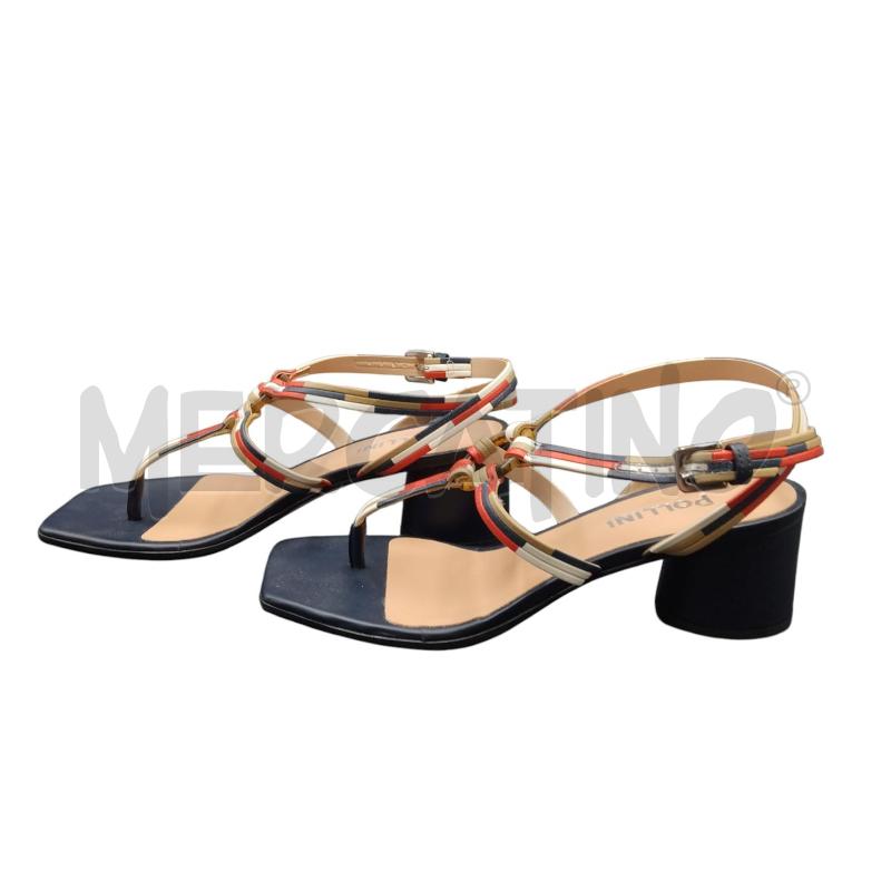 SANDALI D POLLINI BLU ROSSO 38 | Mercatino dell'Usato Bernareggio 2
