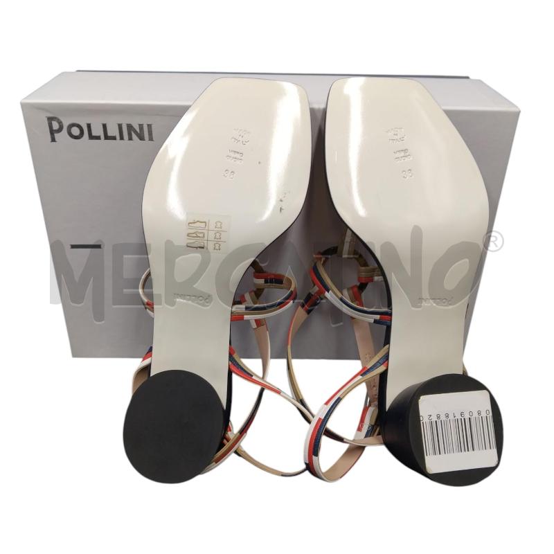 SANDALI D POLLINI BLU ROSSO 38 | Mercatino dell'Usato Bernareggio 4