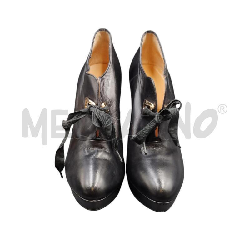 SCARPE DONNA NERO PAZOLINI TACCO PELLE  | Mercatino dell'Usato Bernareggio 1