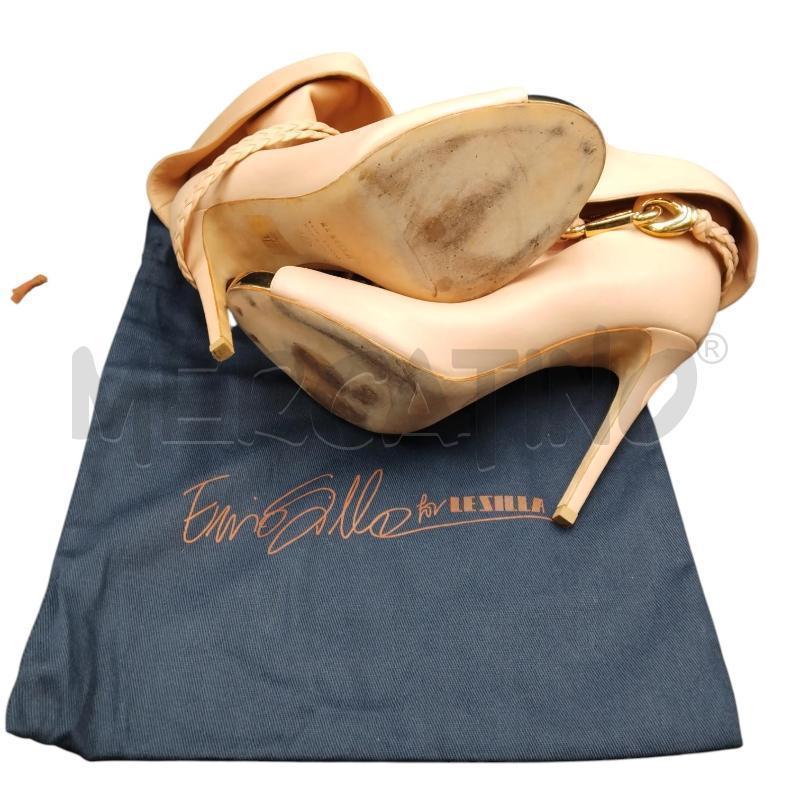 SCARPE DONNA ROSA LESILLA TACCO TRECCE | Mercatino dell'Usato Bernareggio 4