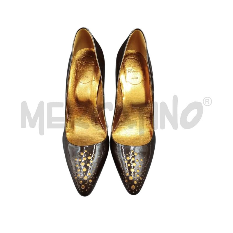 SCARPE DONNA TACCO ROGER VIVIEN CIOCCOLATO  | Mercatino dell'Usato Bernareggio 1