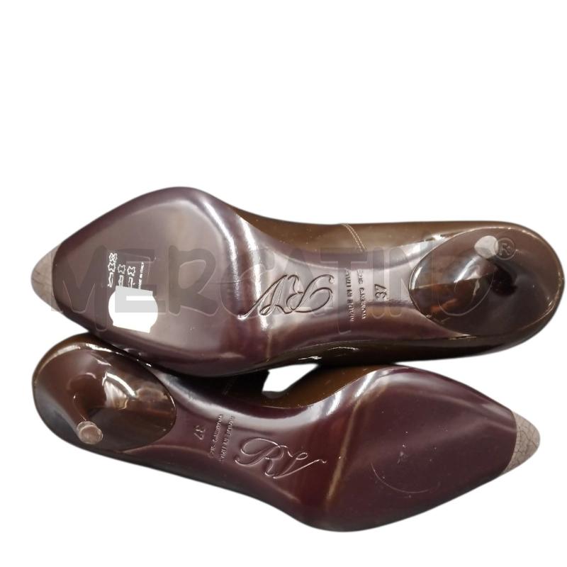 SCARPE DONNA TACCO ROGER VIVIEN CIOCCOLATO  | Mercatino dell'Usato Bernareggio 4