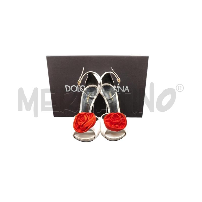 SCARPE D DOLCE & GABBANA RASO BNC ROSA ROSSA 36 | Mercatino dell'Usato Bernareggio 1