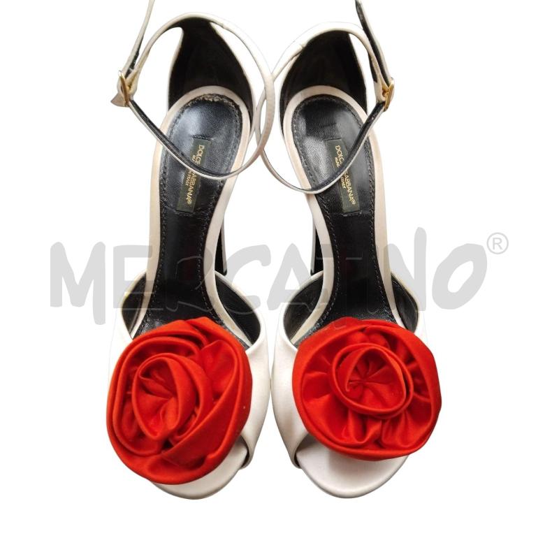 SCARPE D DOLCE & GABBANA RASO BNC ROSA ROSSA 36 | Mercatino dell'Usato Bernareggio 5
