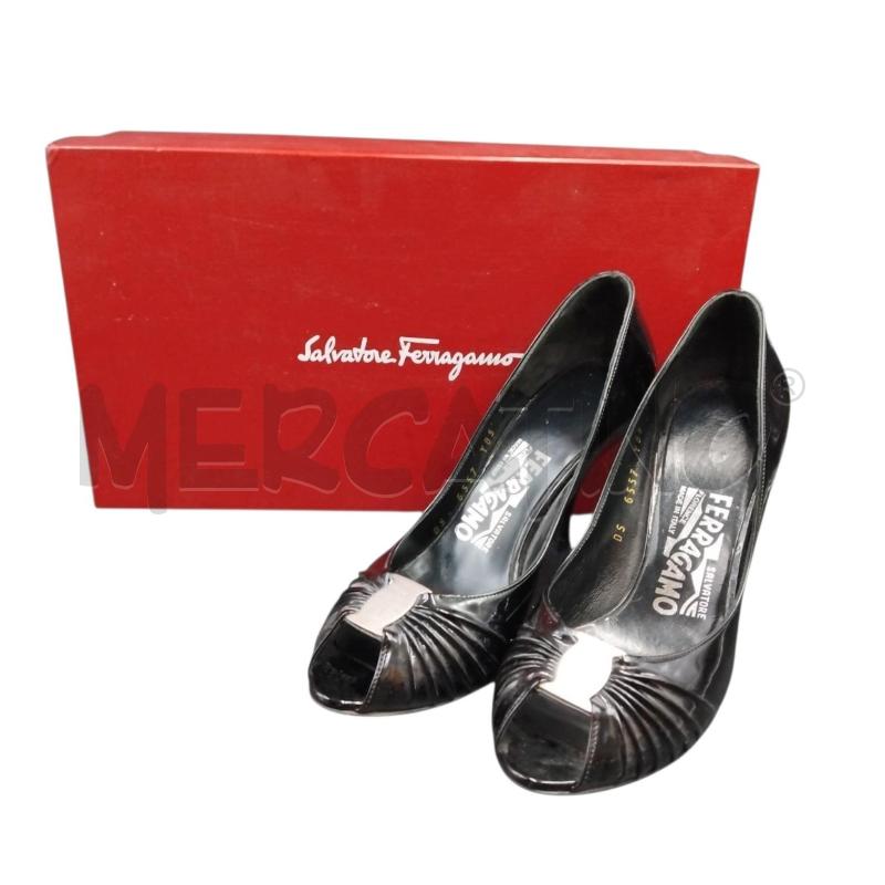 SCARPE D SALVATORE FERRAGAMO NERO 35 | Mercatino dell'Usato Bernareggio 1