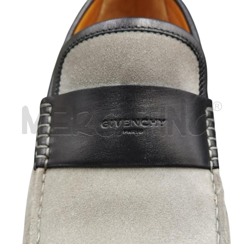 SCARPE U GIVENCHY MOCASSINO SCAMOSCIATO GRIGIO NERO  | Mercatino dell'Usato Bernareggio 5