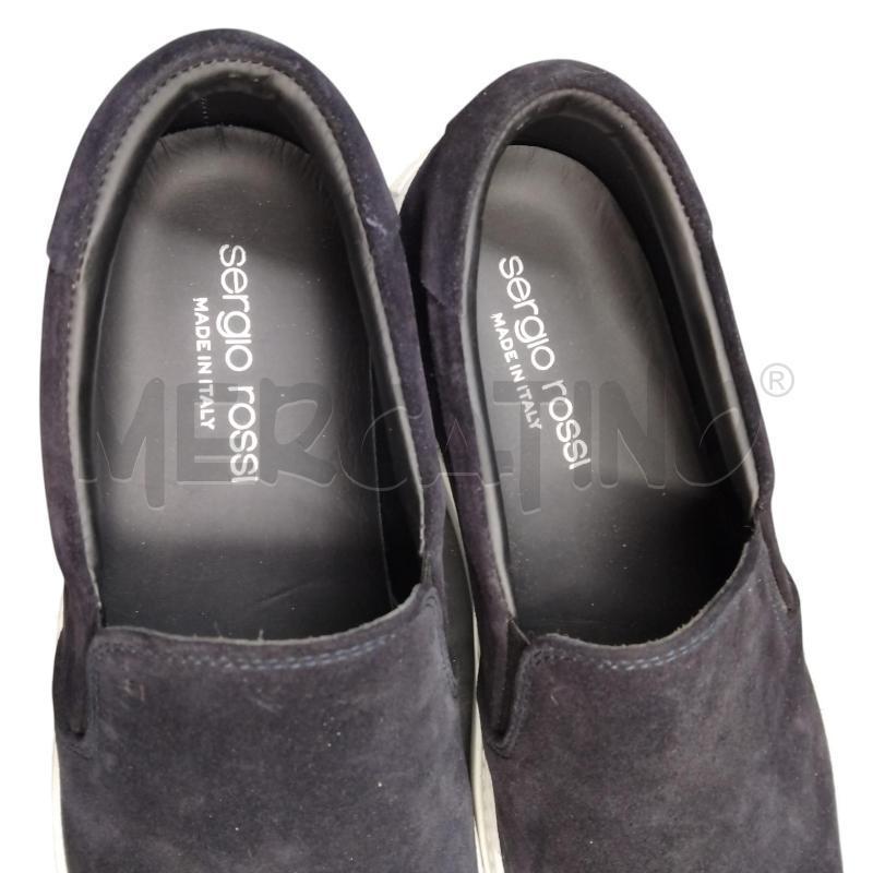SCARPE U SERGIO ROSSI BLU SCAMOSC SUOLA BNC | Mercatino dell'Usato Bernareggio 4
