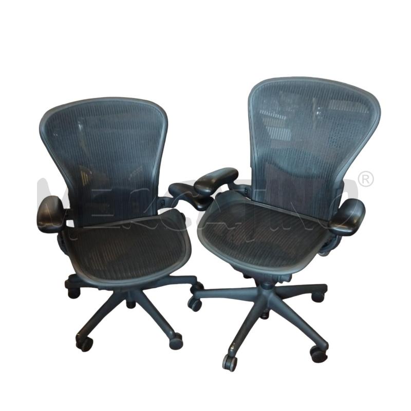 SEDIA UFFICIO HERMAN MILLER NERA  | Mercatino dell'Usato Bernareggio 1