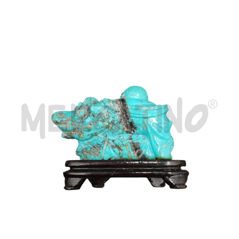 STATUETTA BUDDHA TURCHESE  | Mercatino dell'Usato Bernareggio 2