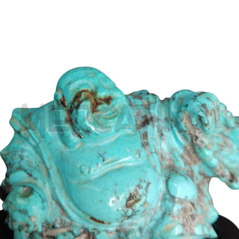 STATUETTA BUDDHA TURCHESE  | Mercatino dell'Usato Bernareggio 4
