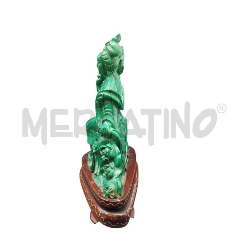 STATUETTA ORIENTALE MALACHITE  | Mercatino dell'Usato Bernareggio 2