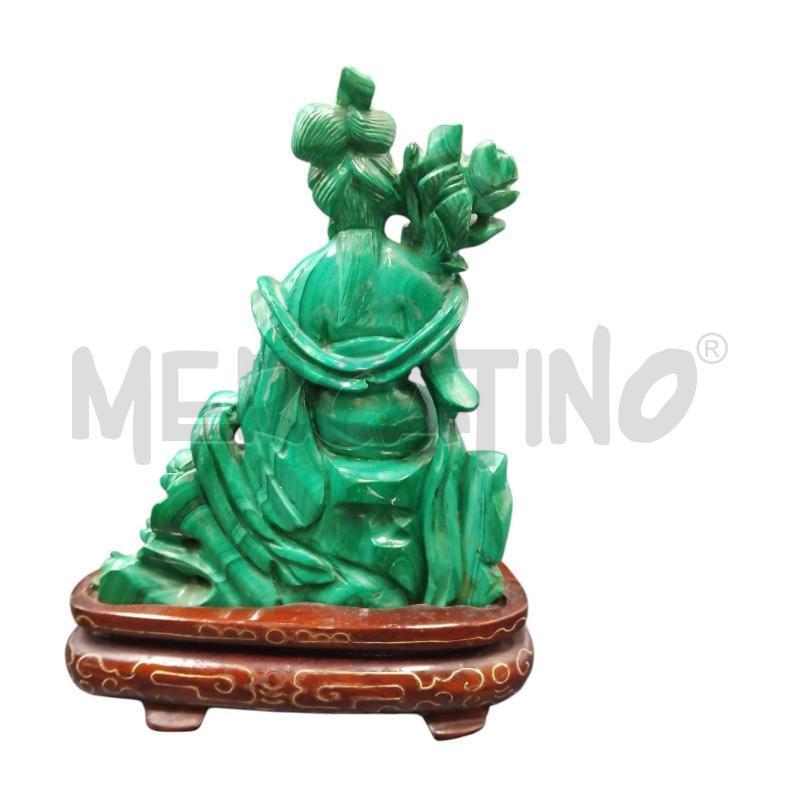 STATUETTA ORIENTALE MALACHITE  | Mercatino dell'Usato Bernareggio 3
