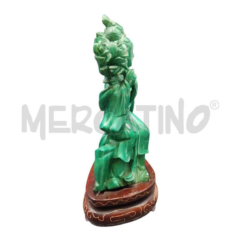STATUETTA ORIENTALE MALACHITE  | Mercatino dell'Usato Bernareggio 4
