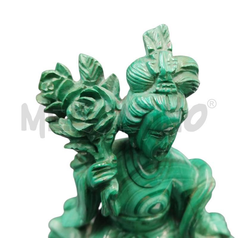 STATUETTA ORIENTALE MALACHITE  | Mercatino dell'Usato Bernareggio 5