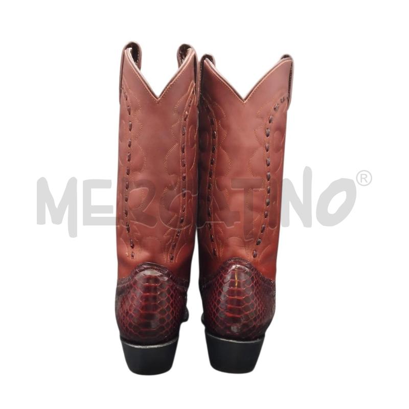 STIVALI TEXANI BORDEAUX MURO PITONE | Mercatino dell'Usato Bernareggio 3