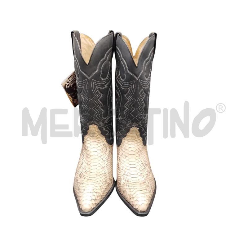 STIVALI TEXANI PITO NERO BEIGE | Mercatino dell'Usato Bernareggio 1