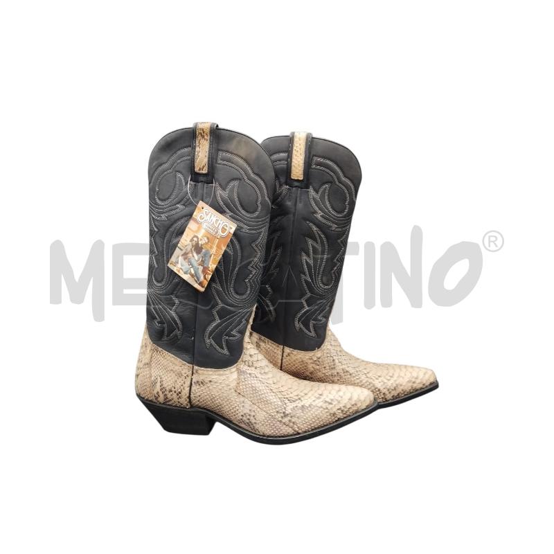STIVALI TEXANI PITO NERO BEIGE | Mercatino dell'Usato Bernareggio 2