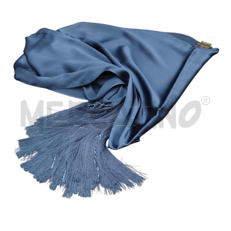 STOLA LUISA SPAGNOLI SETA PERLINE BLU | Mercatino dell'Usato Bernareggio 3