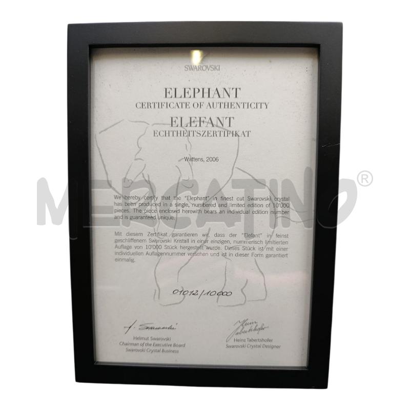 SWAROVSKI ELEFANTE 2006 ESE. 01012 /10000 | Mercatino dell'Usato Bernareggio 4