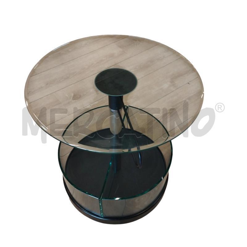 TAVOLINO TONDO DESIGN VETRO ACC  | Mercatino dell'Usato Bernareggio 4