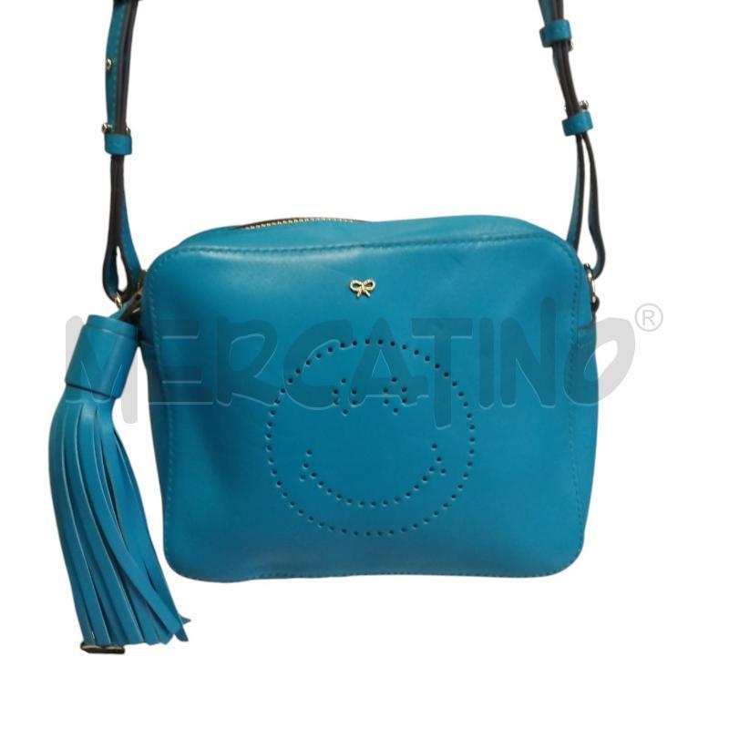 TRACOLLA D ANYA HINDMARCH CERULEO | Mercatino dell'Usato Bernareggio 1