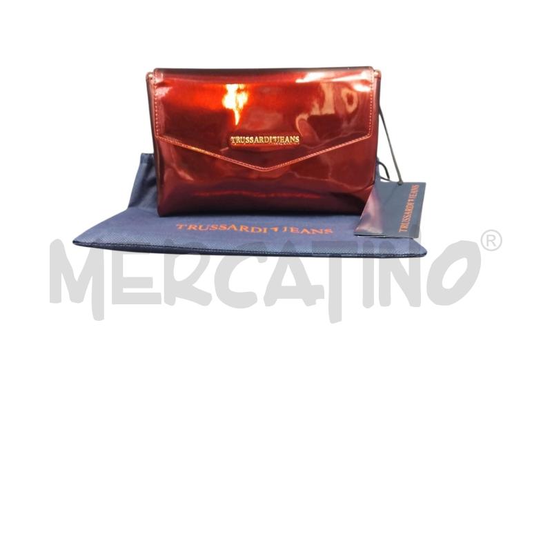 TRACOLLA VERNICE TRUSSARDI BORDEAUX | Mercatino dell'Usato Bernareggio 5