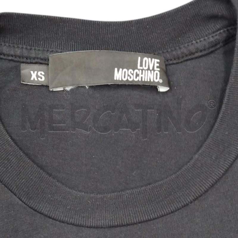 T SHIRT DONNA NERO LOVE MOSCHINO GHEPARDO | Mercatino dell'Usato Bernareggio 3