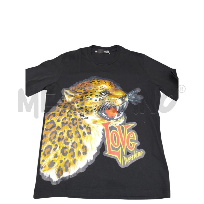 T SHIRT DONNA NERO LOVE MOSCHINO GHEPARDO | Mercatino dell'Usato Bernareggio 4
