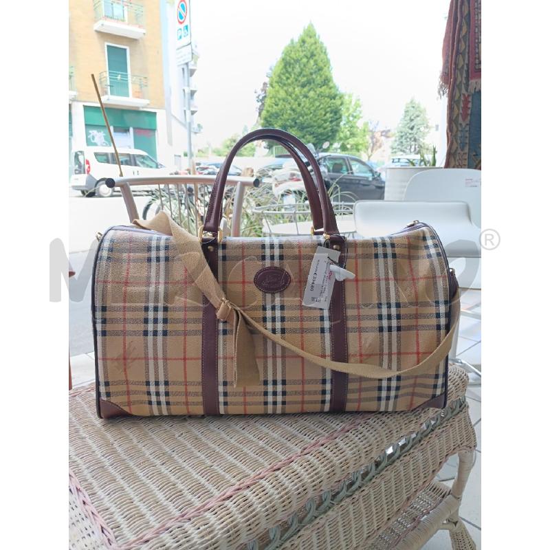 BORSONE BURBERRY PELLE | Mercatino dell'Usato Milano centrale 1