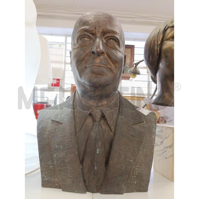 BRONZO BUSTO MASCHILE | Mercatino dell'Usato Milano centrale 1