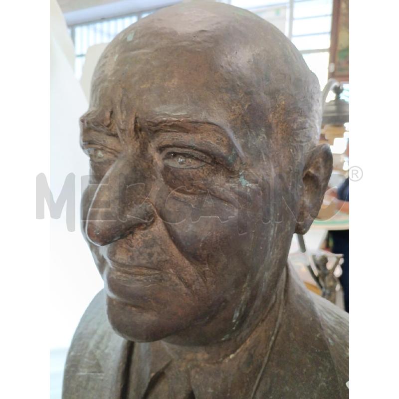 BRONZO BUSTO MASCHILE | Mercatino dell'Usato Milano centrale 3
