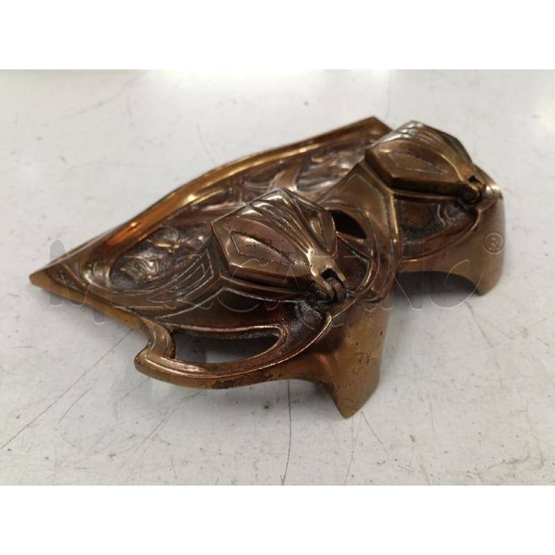 CALAMAIO BRONZO DECORI FIORI  | Mercatino dell'Usato Milano centrale 3