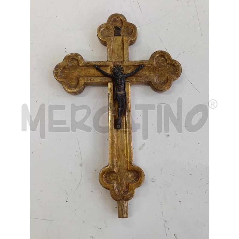 CROCIFISSO DORATO CRISTO BRONZO | Mercatino dell'Usato Milano centrale 1