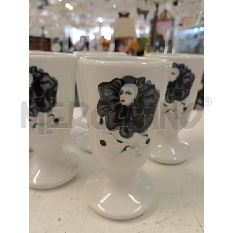 FLUTES PZ. VETRO CERAMUICA FRANCE BIANCO | Mercatino dell'Usato Milano centrale 2