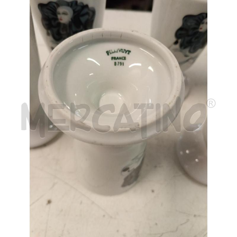 FLUTES PZ. VETRO CERAMUICA FRANCE BIANCO | Mercatino dell'Usato Milano centrale 3