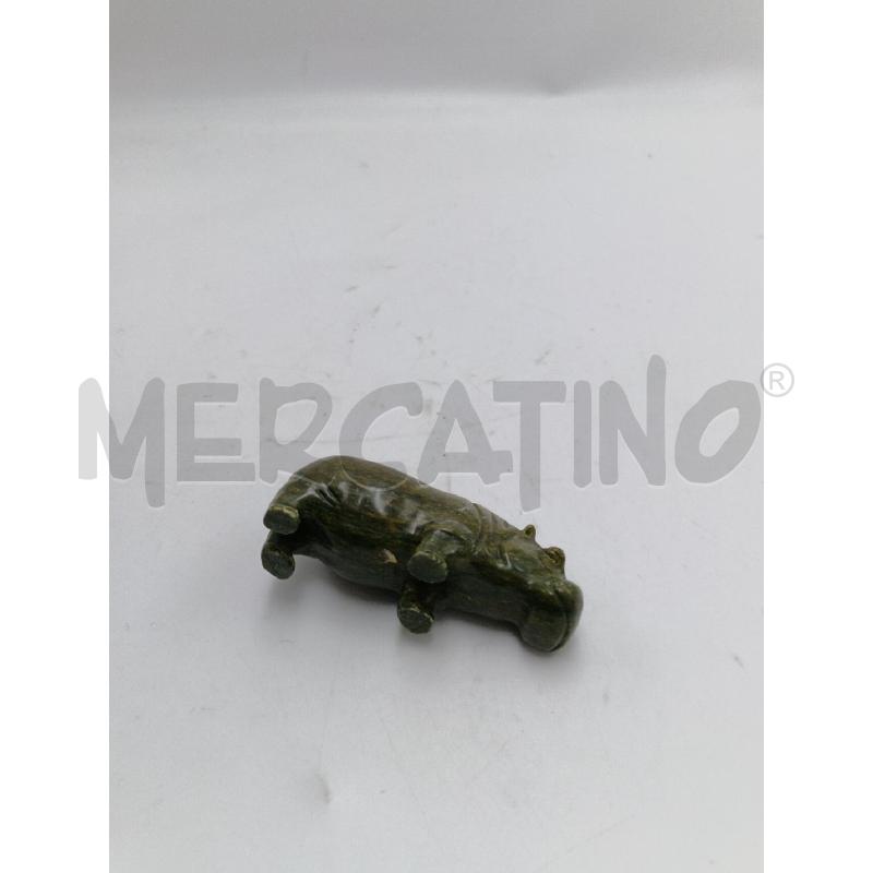 IPPOPOTAMO IN PIETRA VERDE | Mercatino dell'Usato Milano centrale 3