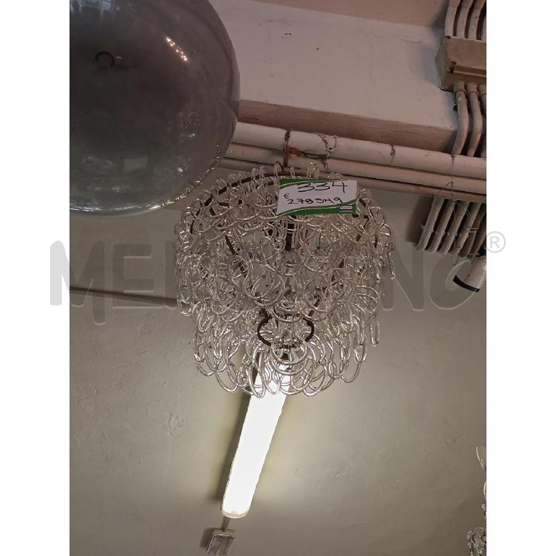 LAMPADARIO ANELLI VETRO MURANO | Mercatino dell'Usato Milano centrale 1