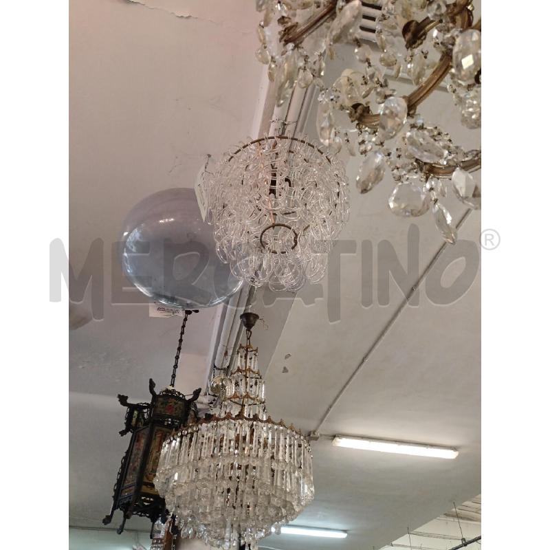 LAMPADARIO ANELLI VETRO MURANO | Mercatino dell'Usato Milano centrale 3