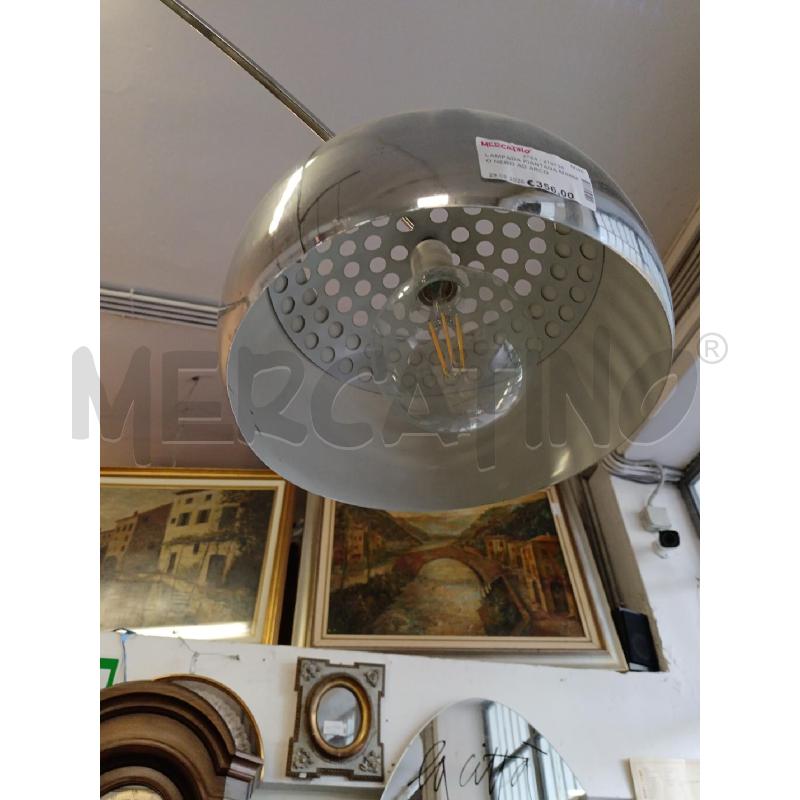 LAMPADA PIANTANA MARMO NERO AD ARCO | Mercatino dell'Usato Milano centrale 3