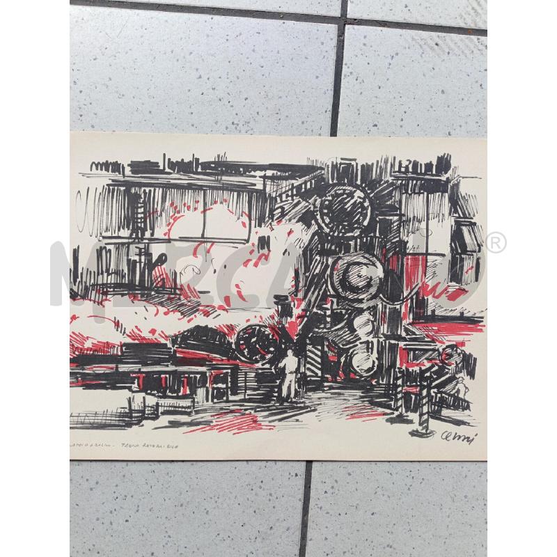 LITOGRAFIA RENATO CENNI LAMINATOIO A CALDO-TRENO | Mercatino dell'Usato Milano centrale 1