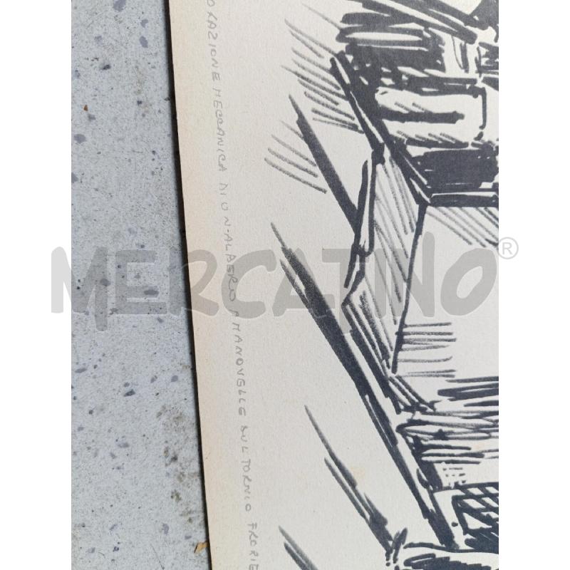 LITOGRAFIA RENATO CENNI LAVORAZIONE MECCANICA DI UN ALBERO A MANOVELLE SUL TORNIO ANNI70 | Mercatino dell'Usato Milano centrale 3