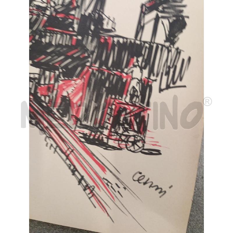 LITOGRAFIA RENATO CENNI LA BANCHINA DI CORNIGLIANO | Mercatino dell'Usato Milano centrale 2